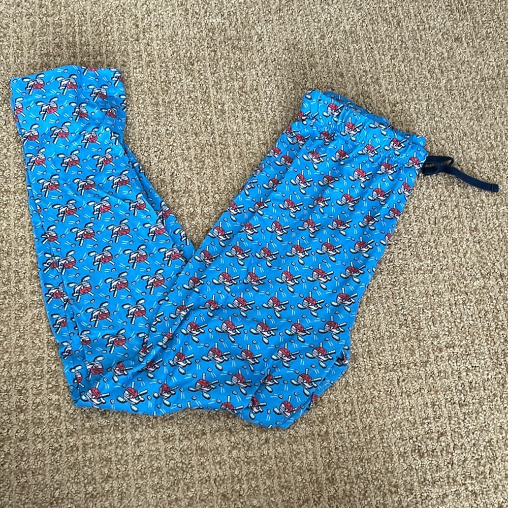 Vineyard Vines Boys Hockey Pattern Pajama Pants